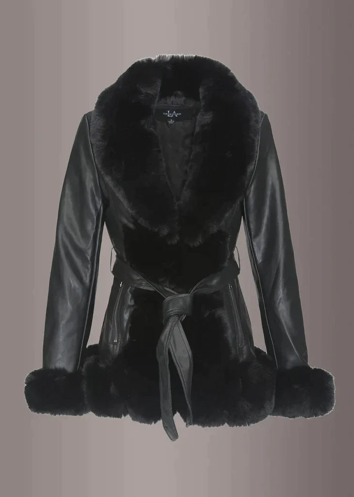 Livia™ - Fur Leather Jacket